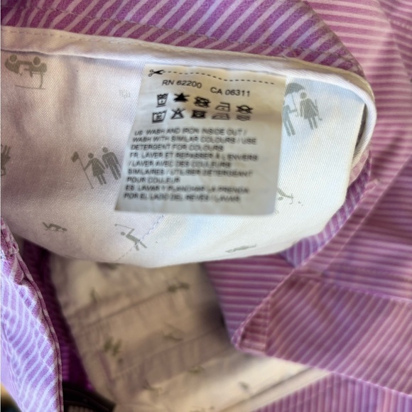 Puma Women's Purple Stripe Golf Pants, Size 8 - Picture 6 of 8